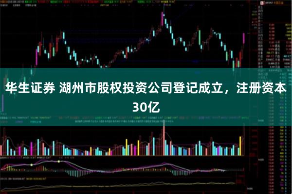 华生证券 湖州市股权投资公司登记成立，注册资本30亿